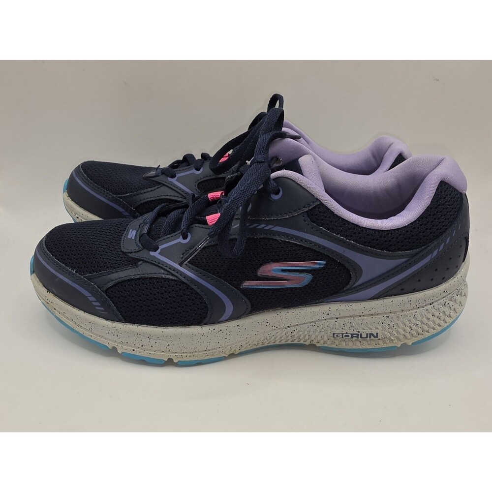 Skechers Go Run Consistent Vivid Horizons Running Shoes 128285NVLV Womens 9.5